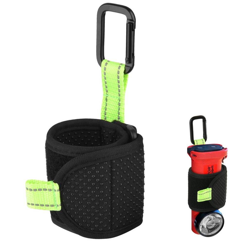 Inverted Flashlight Holder for Streamlight,Anti-Slip Nylon Strap with Black