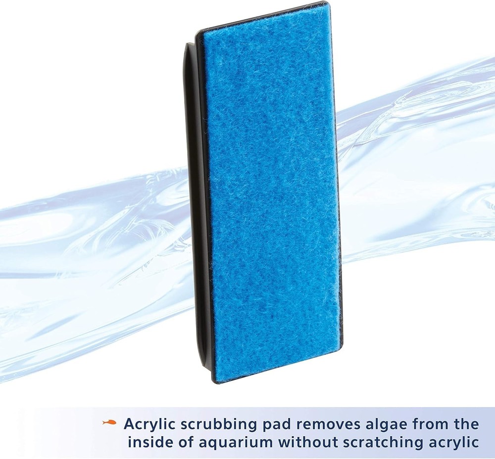 Aquarium Algae Scraper, Fish Tank Cleaning Magnets for Glass/Acrylic, Medium