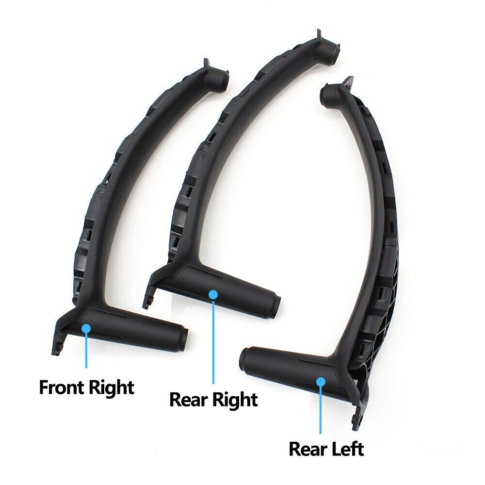 For BMW E70 X5 X6 2007-2014 3PCS Left Right Inner Door Handle Pull Trim Cover