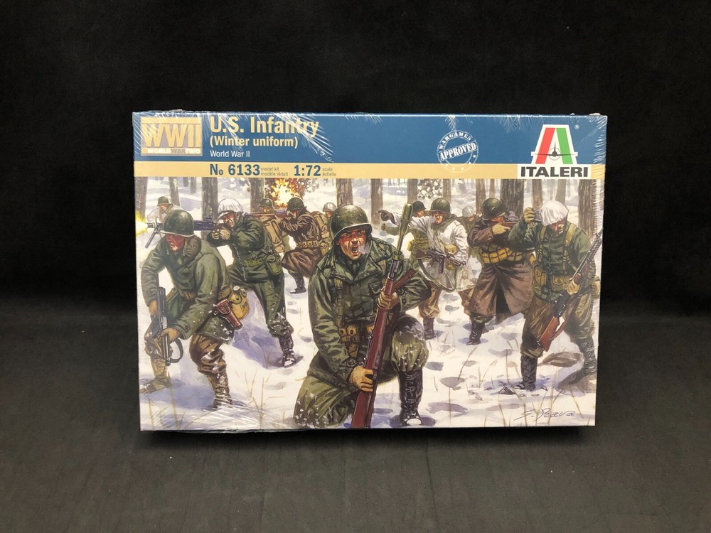 Italeri World War II U.S. Infantry (Winter Uniform) 1:72 Scale Model Kit 6133