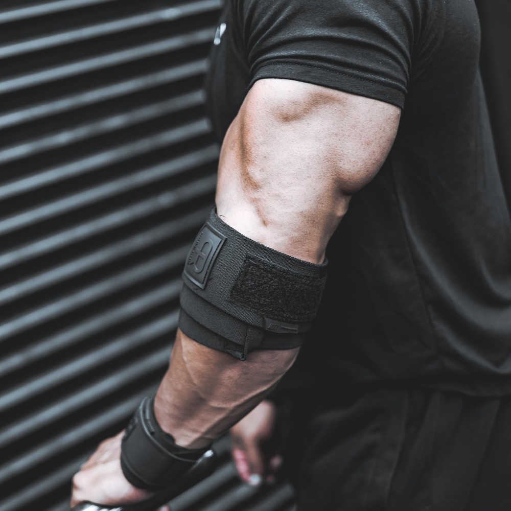 Elbow Wraps for Weightlifting - Heavy Duty Construction, 25% More Elasticity,...