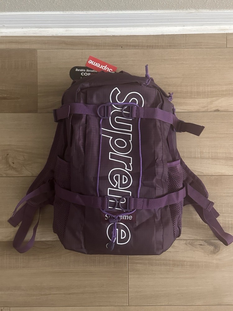 Purple supreme backpack