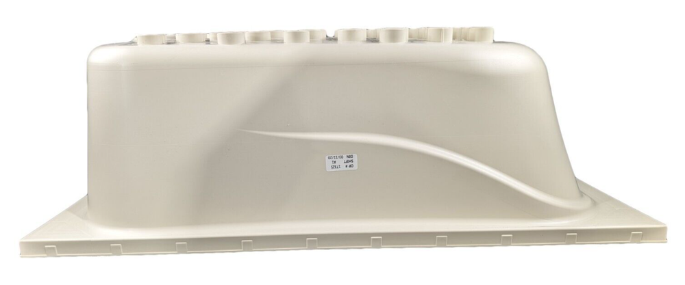 RV Bath Tub 40" x 24" Parchment Left Drain Trailer Camper Wash Bath Room Shower
