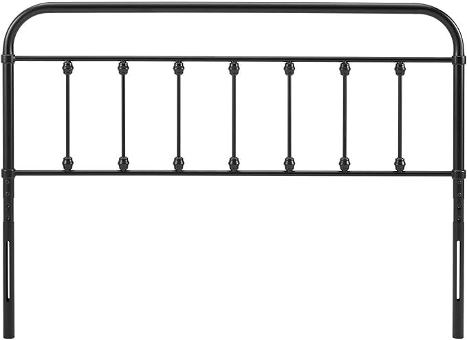 Modway MOD-6155-BLK Sage King Metal Headboard, Black