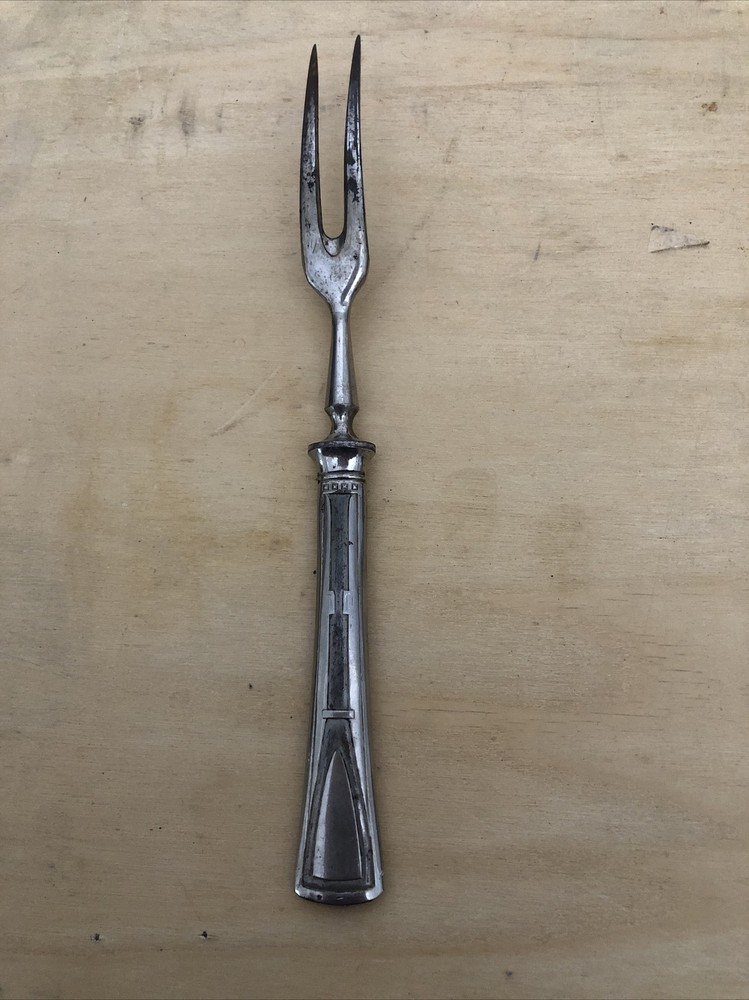 Antique D. Peres Solingen Germany Fork Ornate Handle Serving Dinner