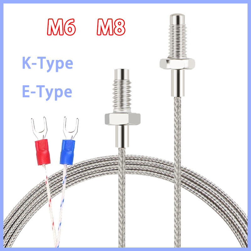 M6/8 K E Type Thermocouple Probe High Temperature Sensor Thermistor Sensor Probe