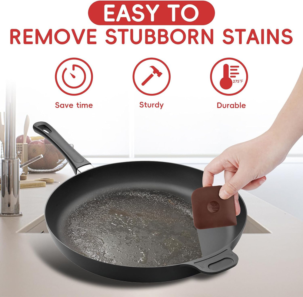 Pan Scraper, 5 Pcs Pot Scraper, Pan Scraper Plastic, Multifunctional Scraper Too