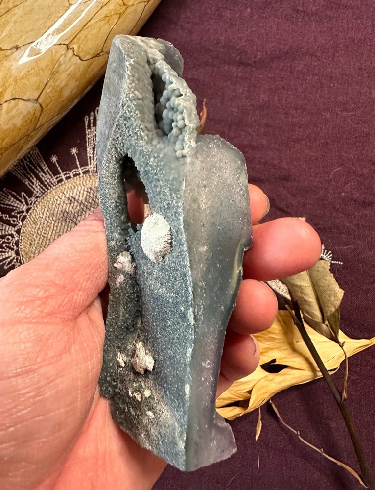 Grape Agate Raw And Polished Point, Grape Agate Tower, All Natural