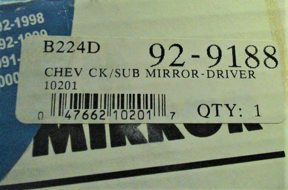 CIPA Custom Towing Driver Side Mirror 4.5" X 5.125"