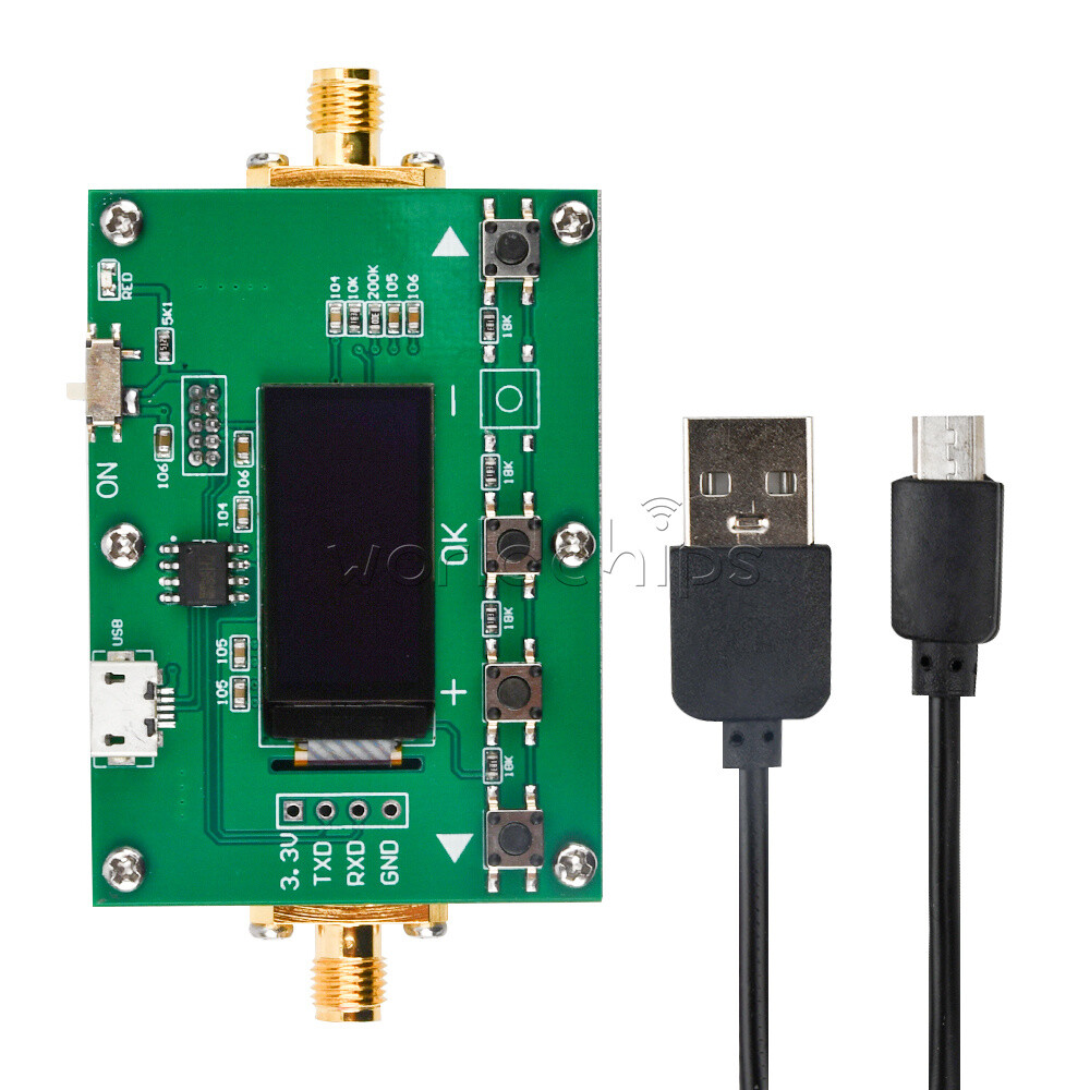 6Ghz RF Digital Attenuator 30DB Step 0.25DB OLED Pogrammable Attenuator Module