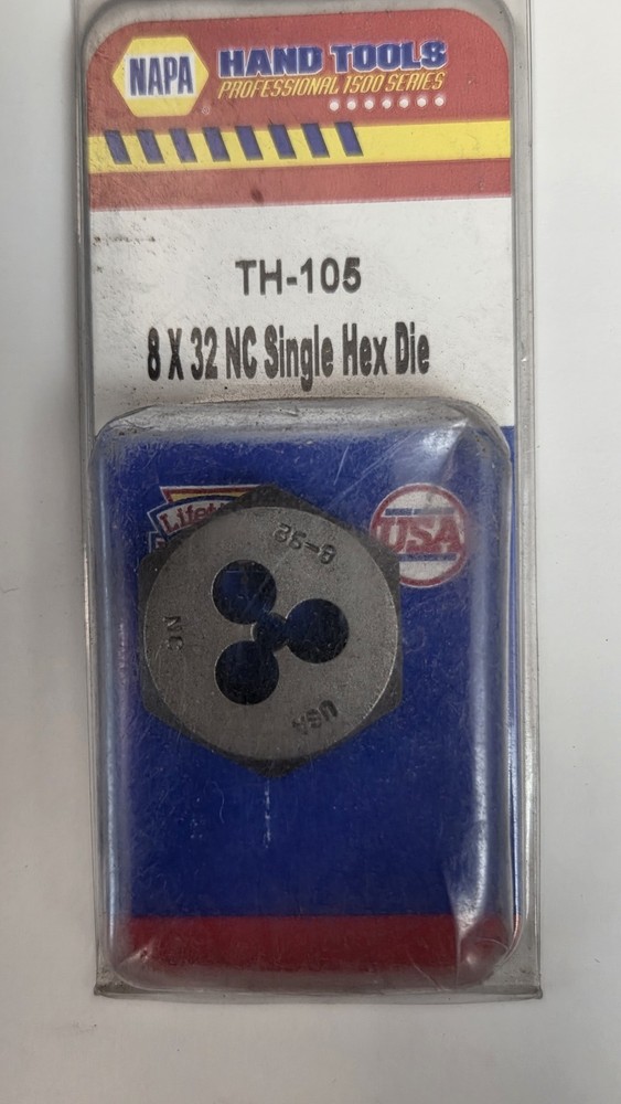 NAPA TH-105 8 X 32 NC Single Hex Die