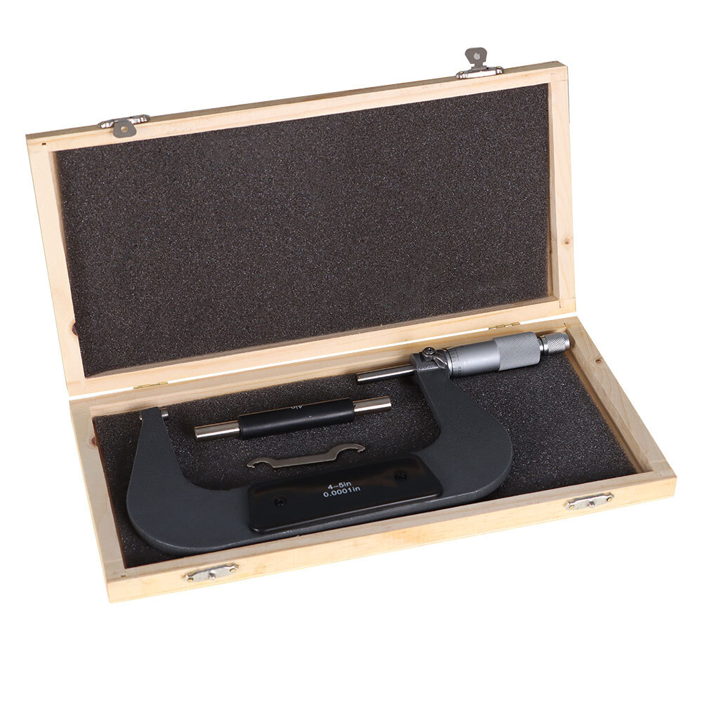 4-5" .0001" Carbide Tipped Precision Micrometer - Outside Micrometer