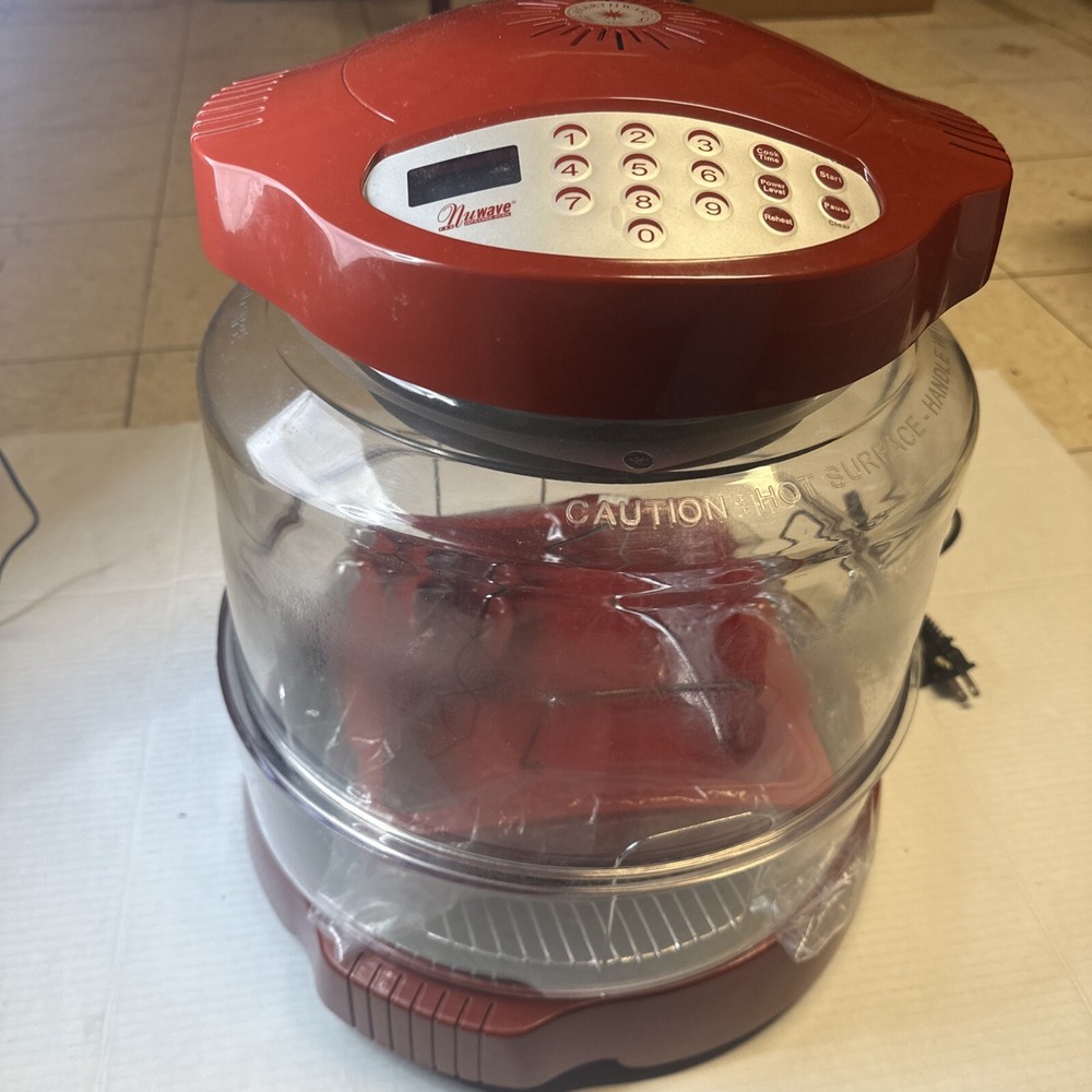 NuWave Pro Infrared Oven 20337 Red Hearthware Tested and Working