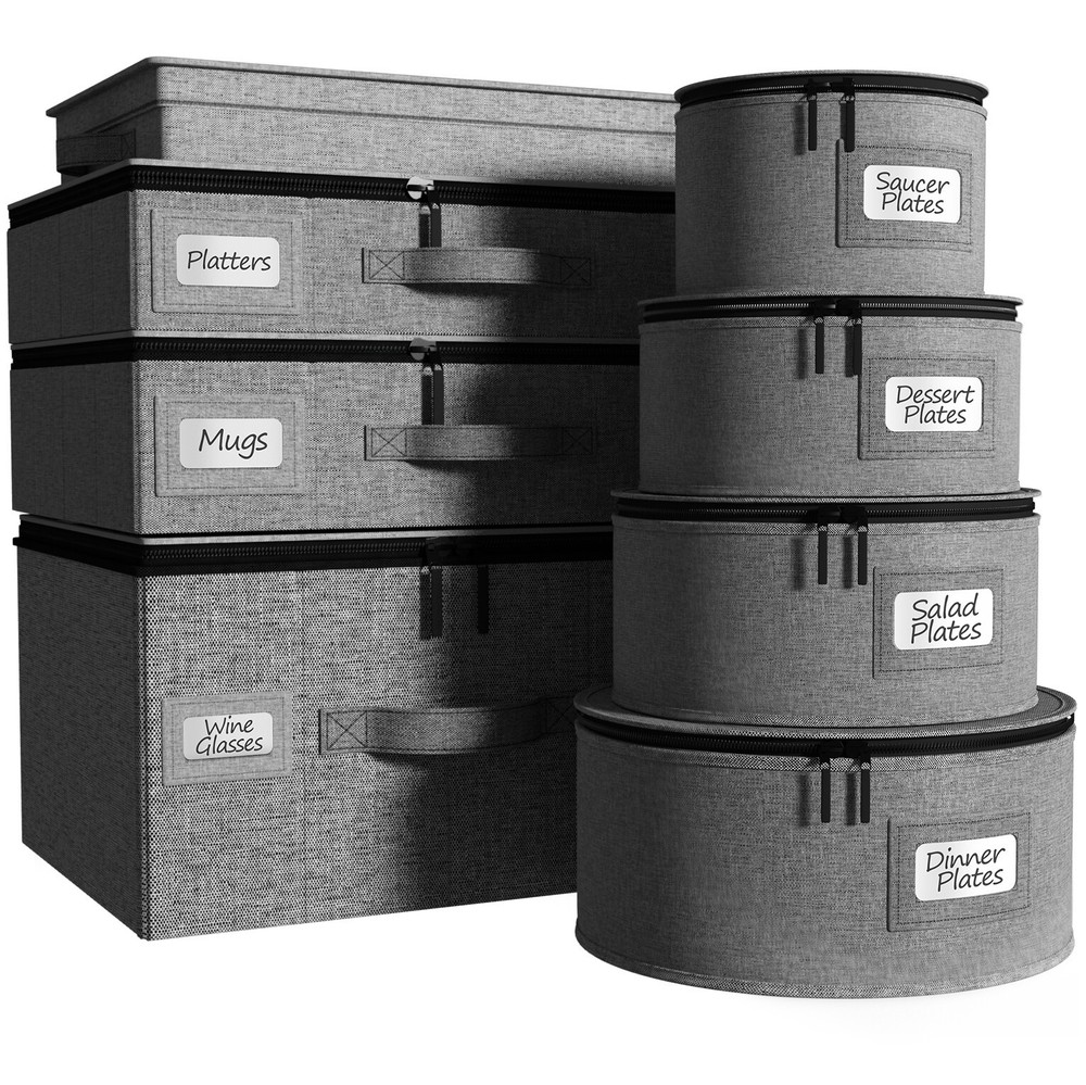 Dinnerware Storage Set (Gray)