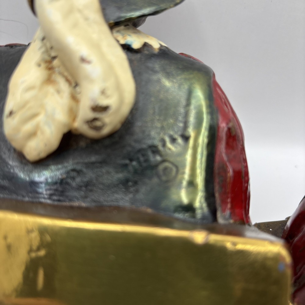 Bronze Herzel Shakespeare Bookends Vintage