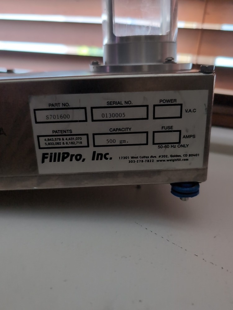 Fillpro 7000 Controller S701600