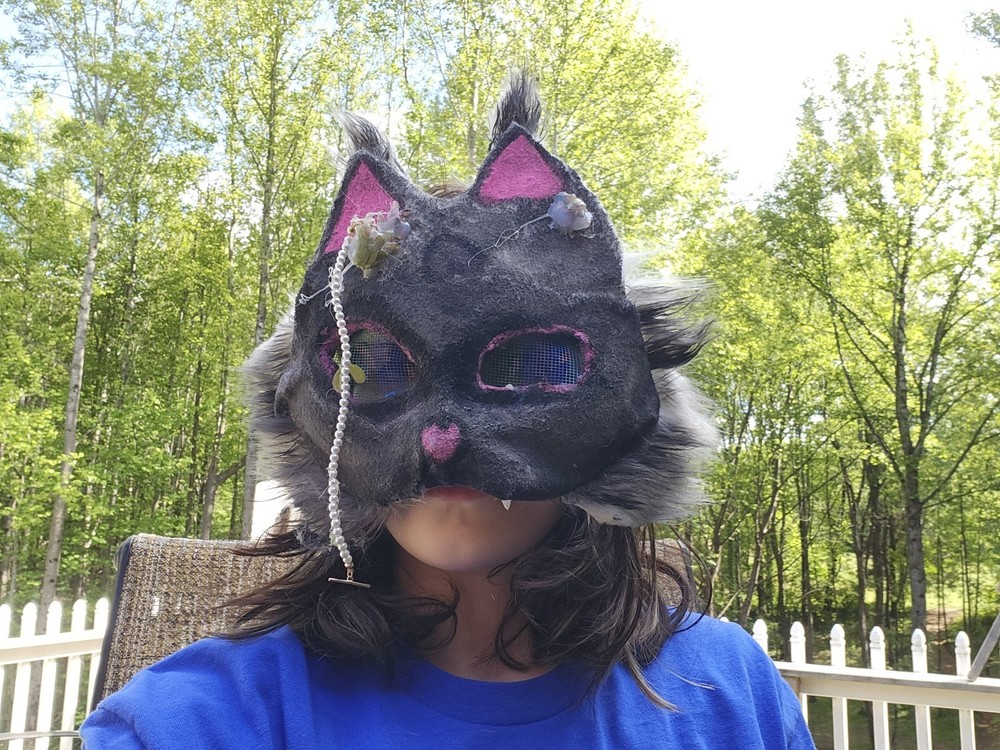 Grey Cat Mask