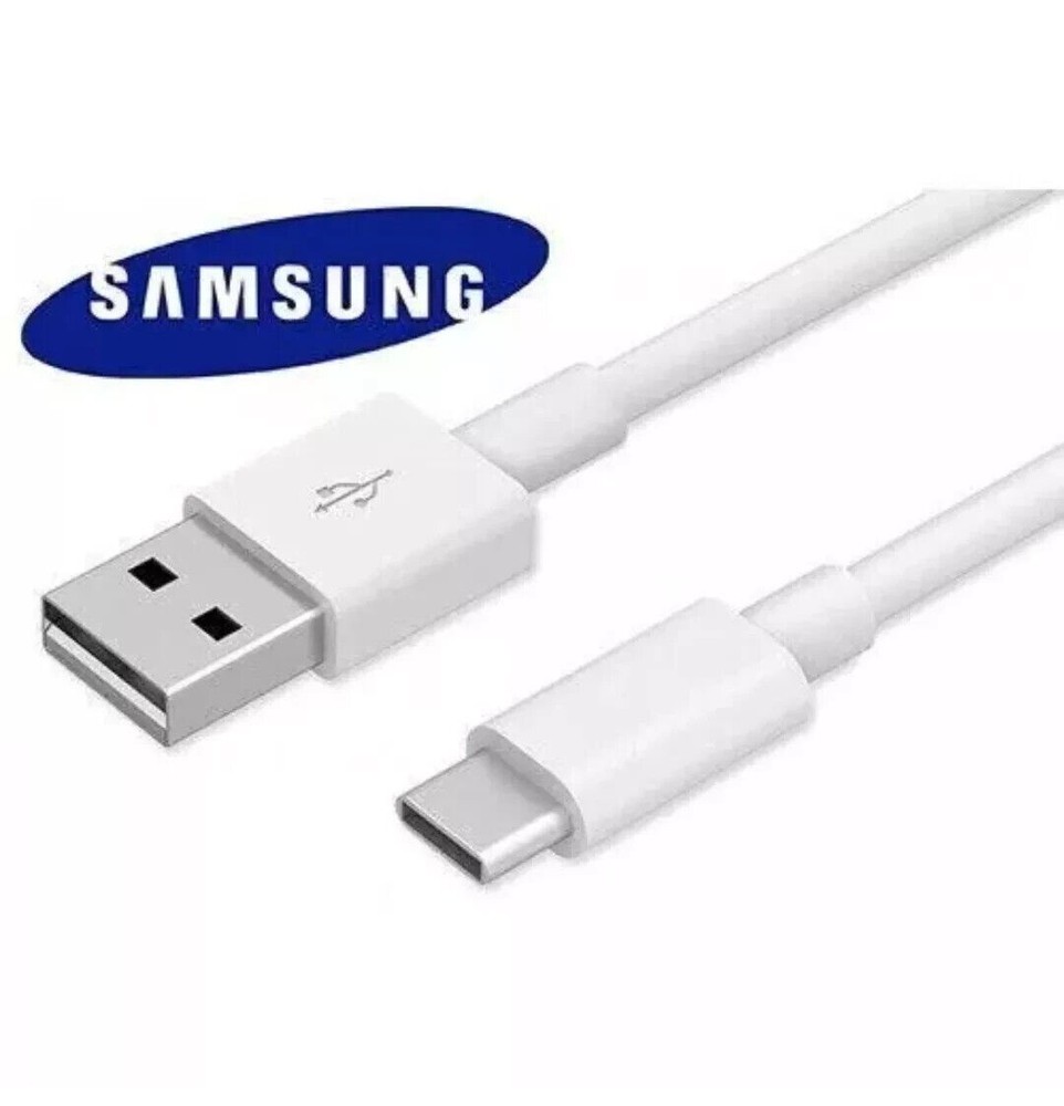 For Samsung Type C USB Fast Charging Data Sync Cable Lead Wire White
