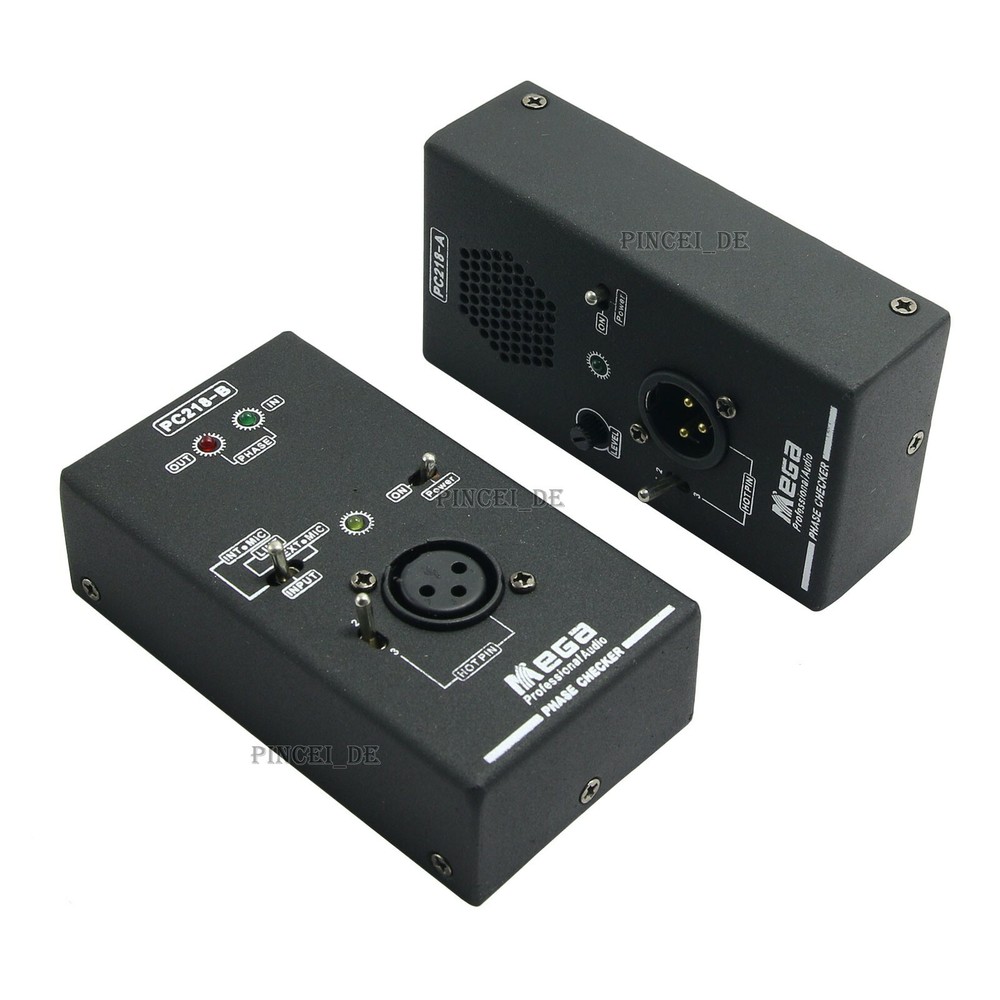 PC218 Phase Polarity Tester Checker Detector Audio Speaker Microphone Testing