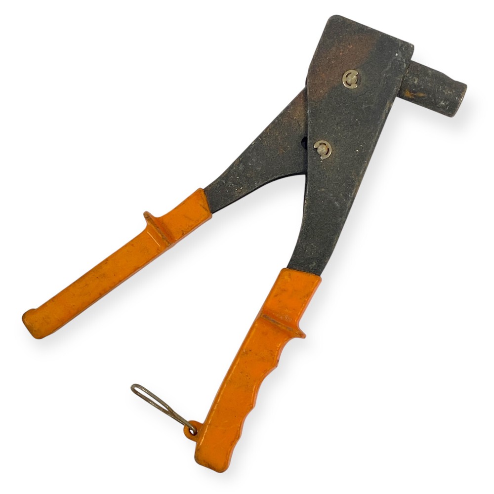 Rivet Gun Tool, Orange Handle, 9 in