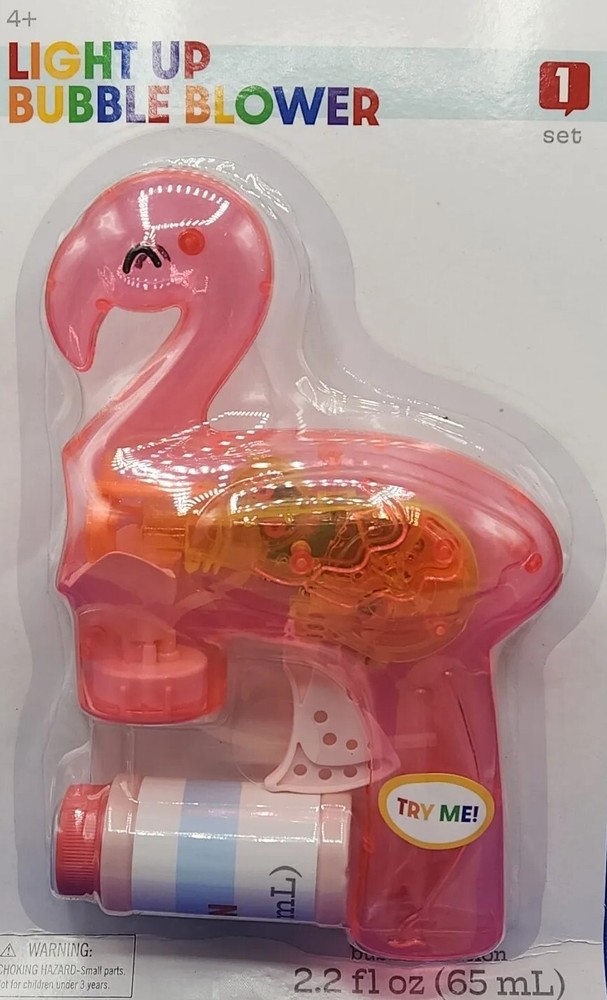 Flamingo, Motorized Light Up Bubble Blower, Buy More Than One and Save