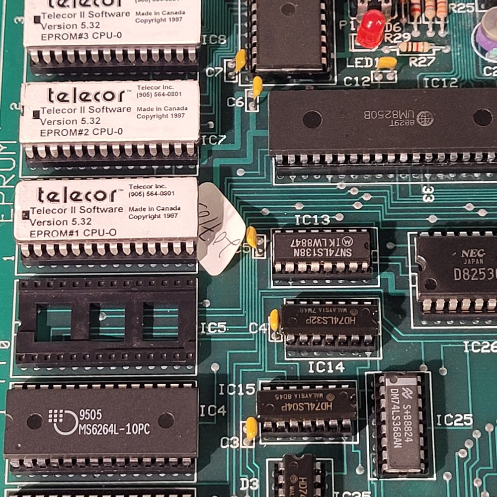Telecor CPU-0 Rev 2 Plug In Module BCE Computer PCB Control Board