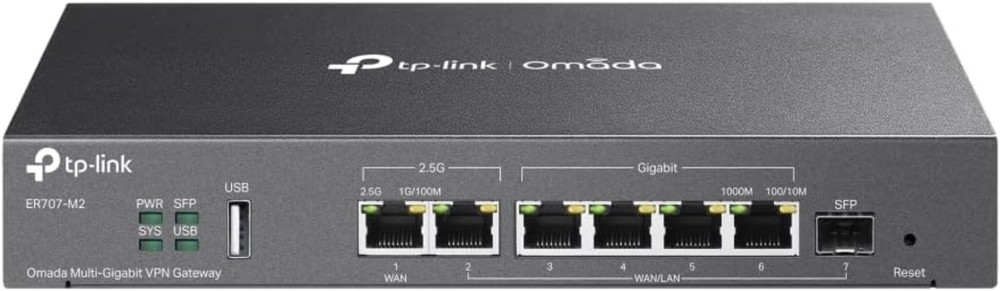 Secure Omada ER707-M2 Router with Lightning Protection & 500K Sessions Supported