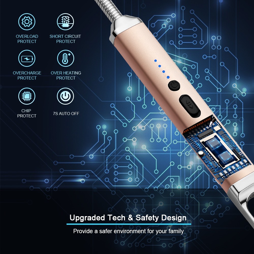 Candle Lighter Electric Rechargeable Lighter USB Arc Plasma Lighter