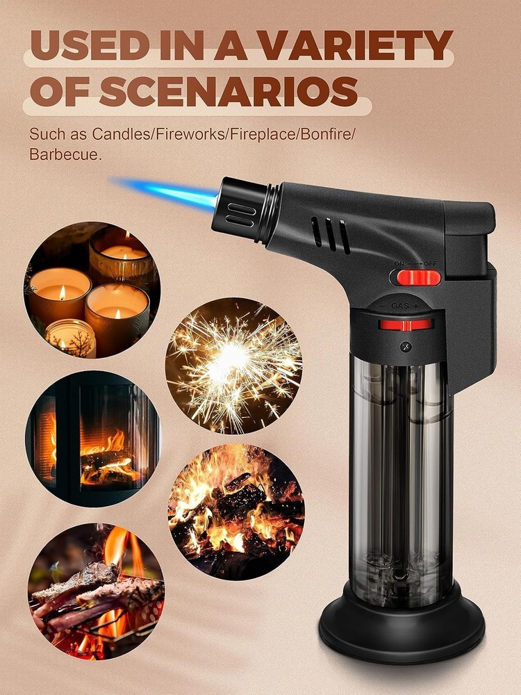 4 Pack Eagle Jet Torch Gun Lighter Adjustable Flame Windproof Butane Refillable