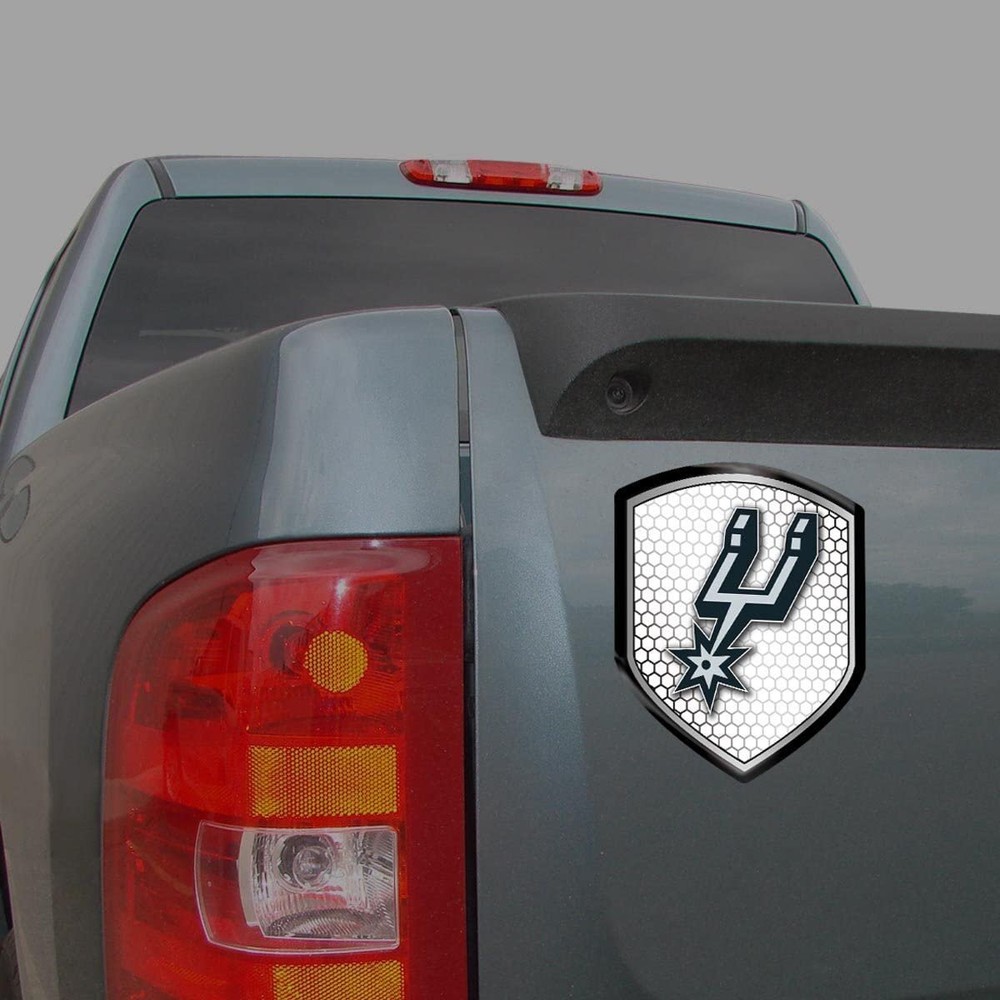 San Antonio Spurs High Intensity Reflector, Shield Shape, Raised Decal...