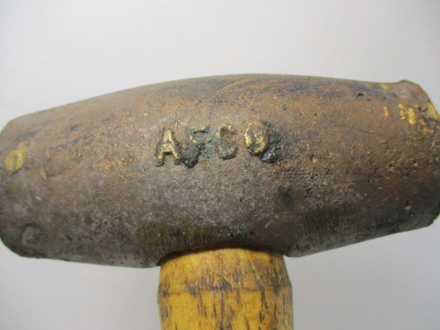 AFCO Brass Head Hammer 3 Pound Brass with a Solid Handle Three # EC