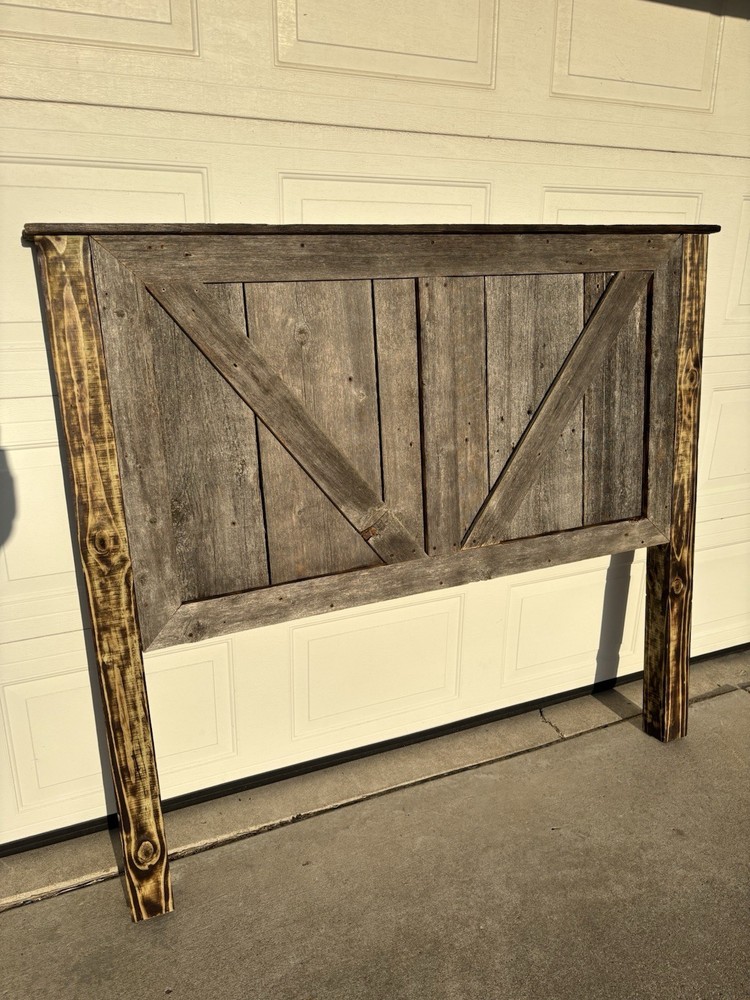 Rustic Barnwood Queen Sized Headboard