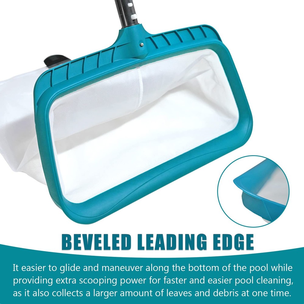 Pool Skimmer Net Leaf Rake Deep Fine Nylon Mesh Bag No Pole