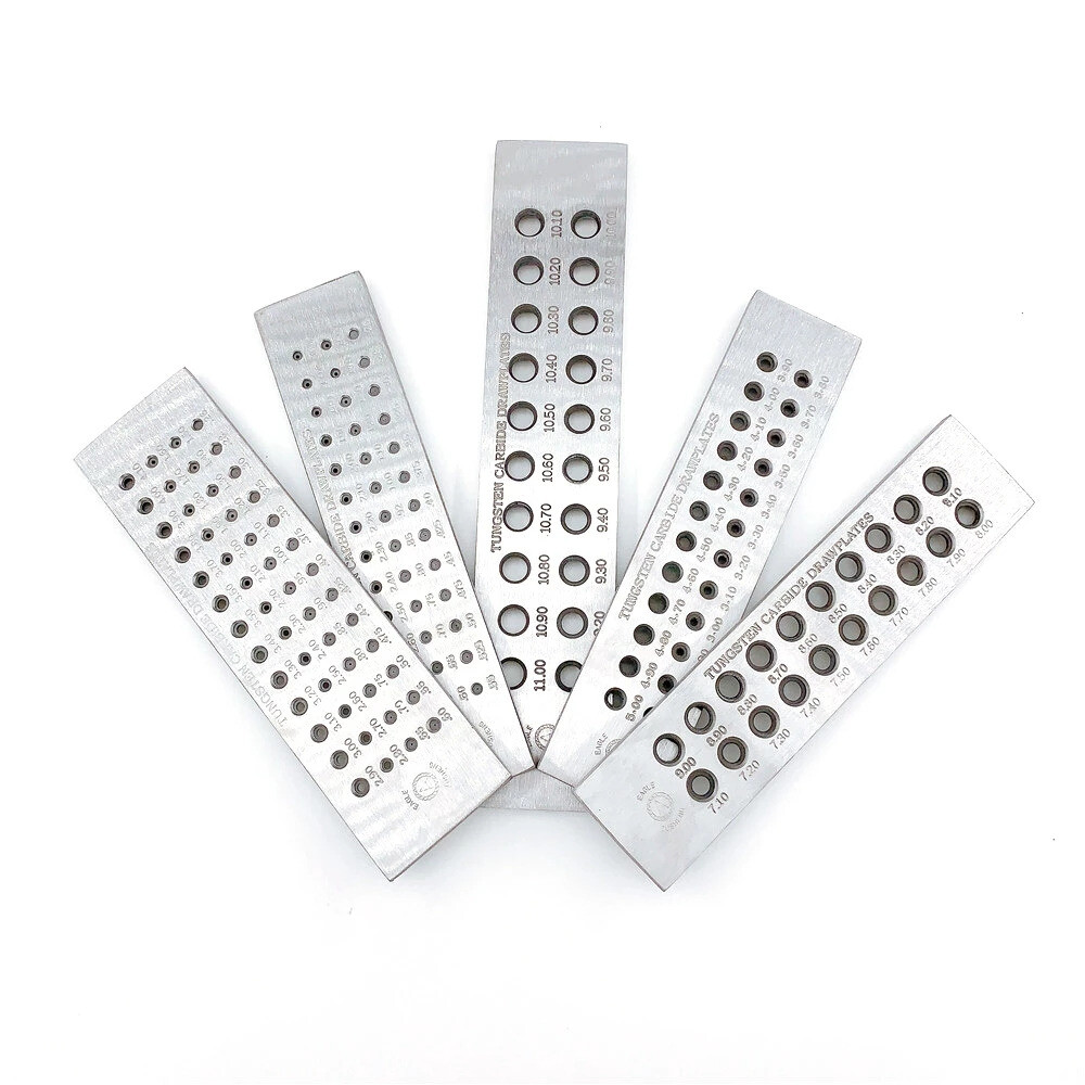 Tungsten Carbide Wire Drawplate for Jewelry Making，Round, Square, Hexagonal Hole