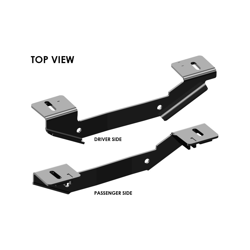 ISR Custom Bracket Kit |No-Drill Base Rails |Fits 2011-2019 Silverado2500