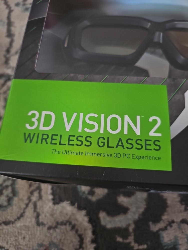 NVIDIA 3D Vision 2 Wireless Glasses -New Unopened Box Immersive 3D PC Experience