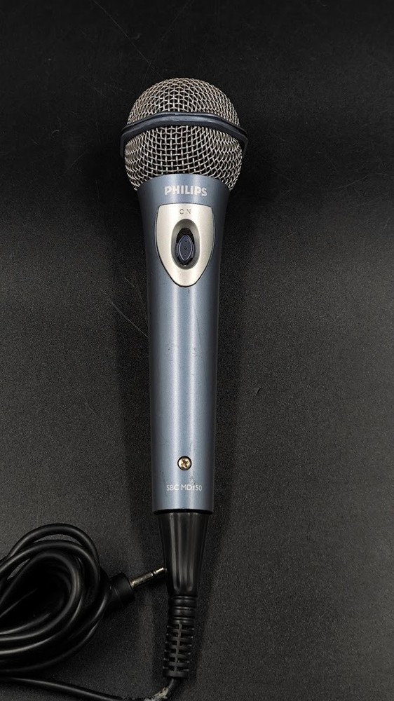 Philips SBC MD150 Microphone Used Working Blue