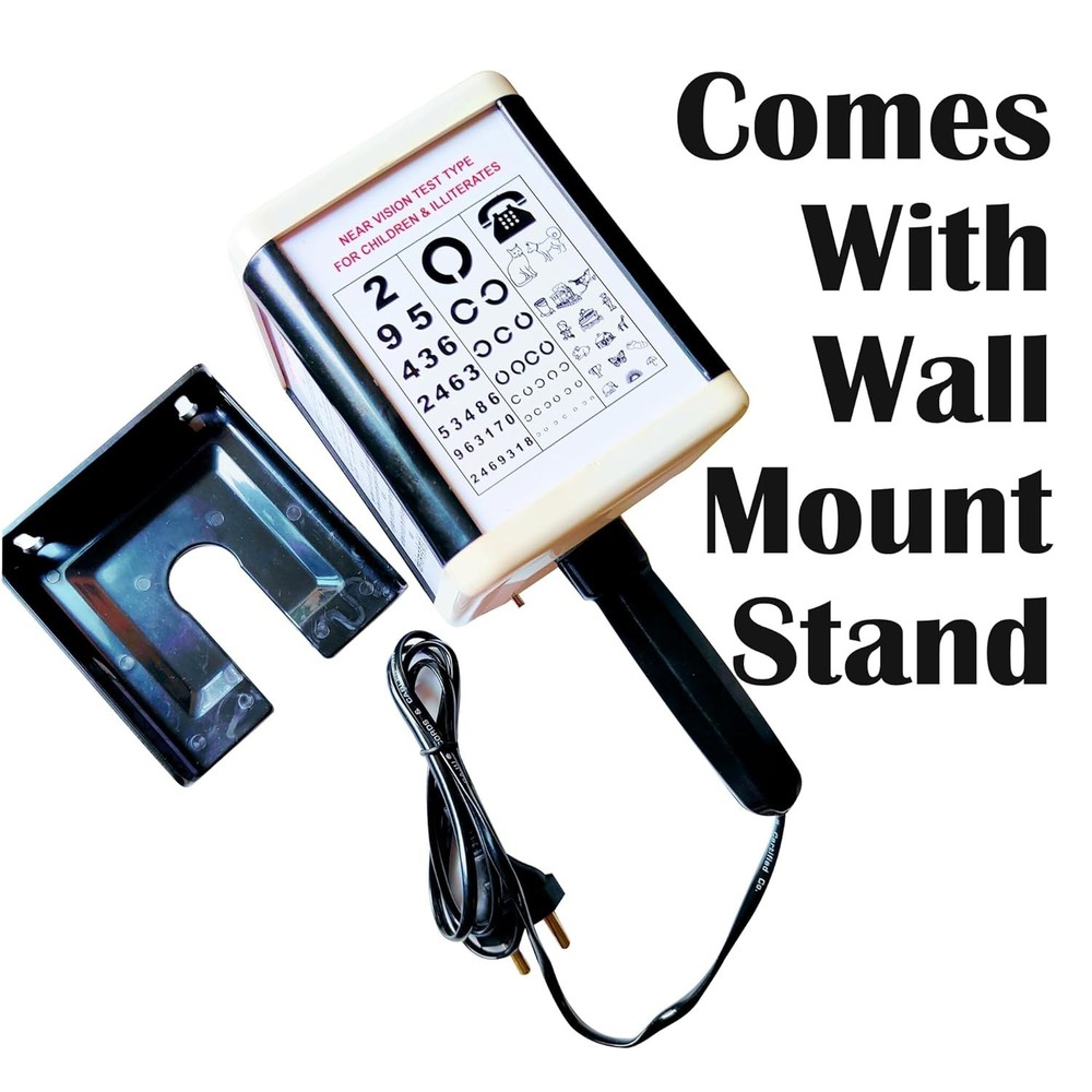 LED Light Near Vision Drum | Eye Testing Chart, Vision Eye Testing Drum In Black