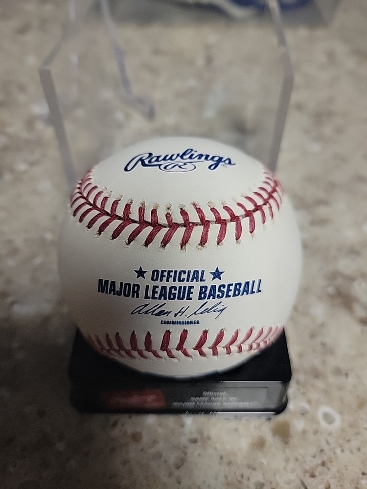 SAM SHIELDS AUTOGRAPHED MLB BASEBALL NO COA AUTHENTIC GREEN BAY PACKERS W/CUBE
