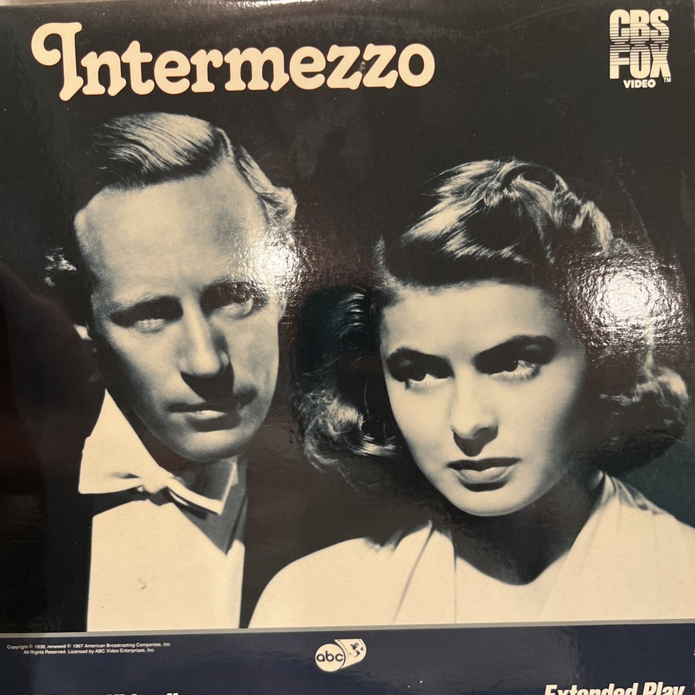 Intermezzo Laserdisc LD Nice Shape  (bin 3)