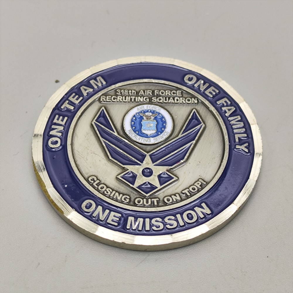 US Air Force 318th Recruiting Squadron Challenge Coin