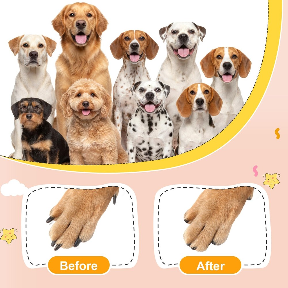 Dog Nail File with 6Pcs Replaceable Filing Disc, Dog Scratch Board for Safe a...