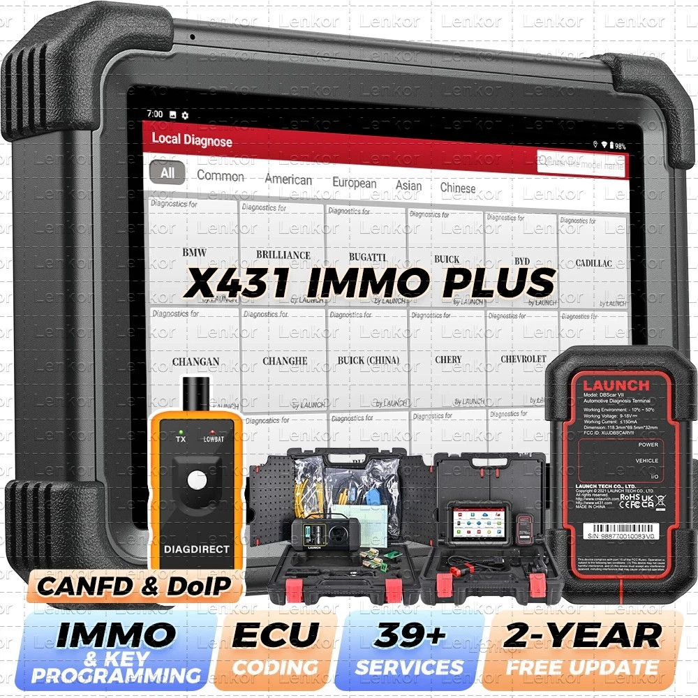 Launch X431 1MM0 Plus with PROG3 Tool, All-System Diagnostics, ECU Coding Tool