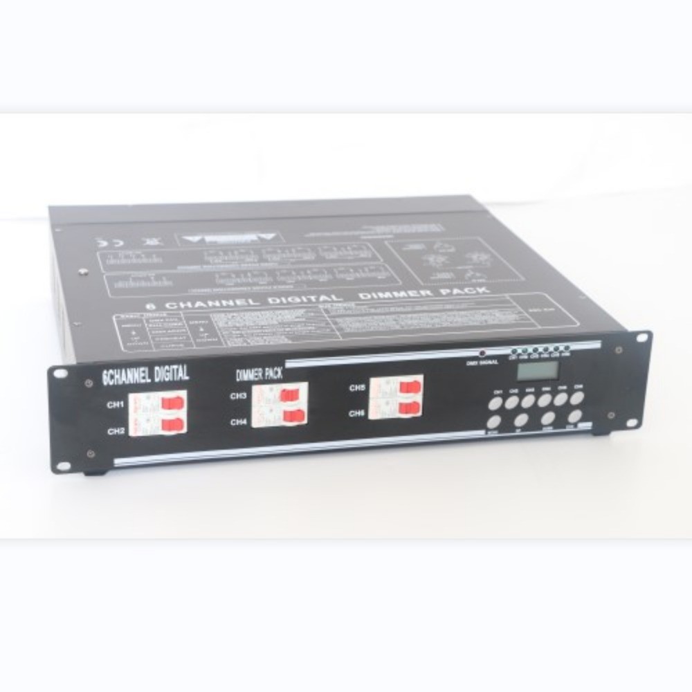 Professional 6-Channel Digital Dimmer Pack for Stage Lighting Control System