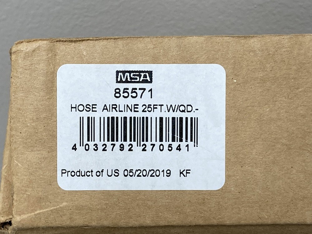 MSA 85571, 25 Ft. Airline Hose w/Quick Disconnects