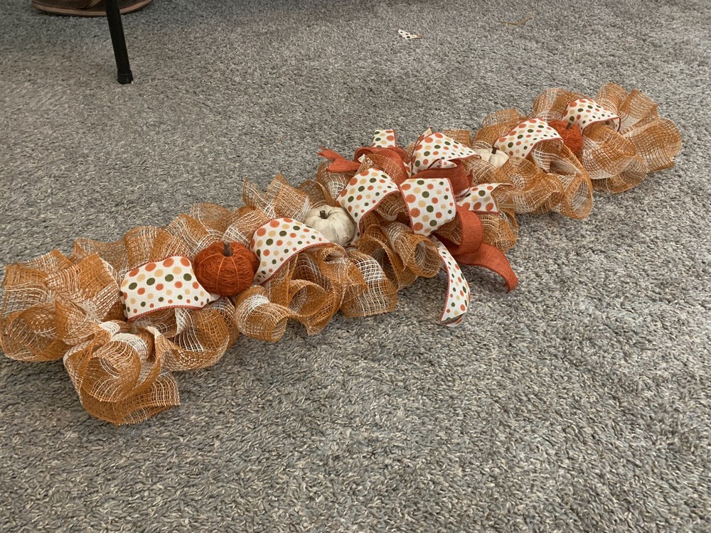 Fall Mesh Centerpiece