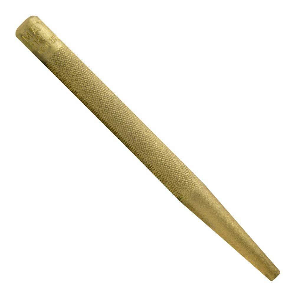 Mayhew 25080 1/4-Inch Knurled Brass Solid Punch