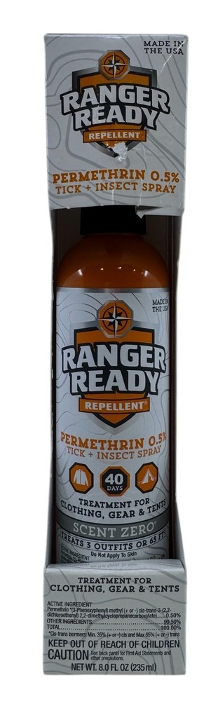 Ranger Ready 8 oz Mosquitos Tick Camping Bug Repellent Scent Zero