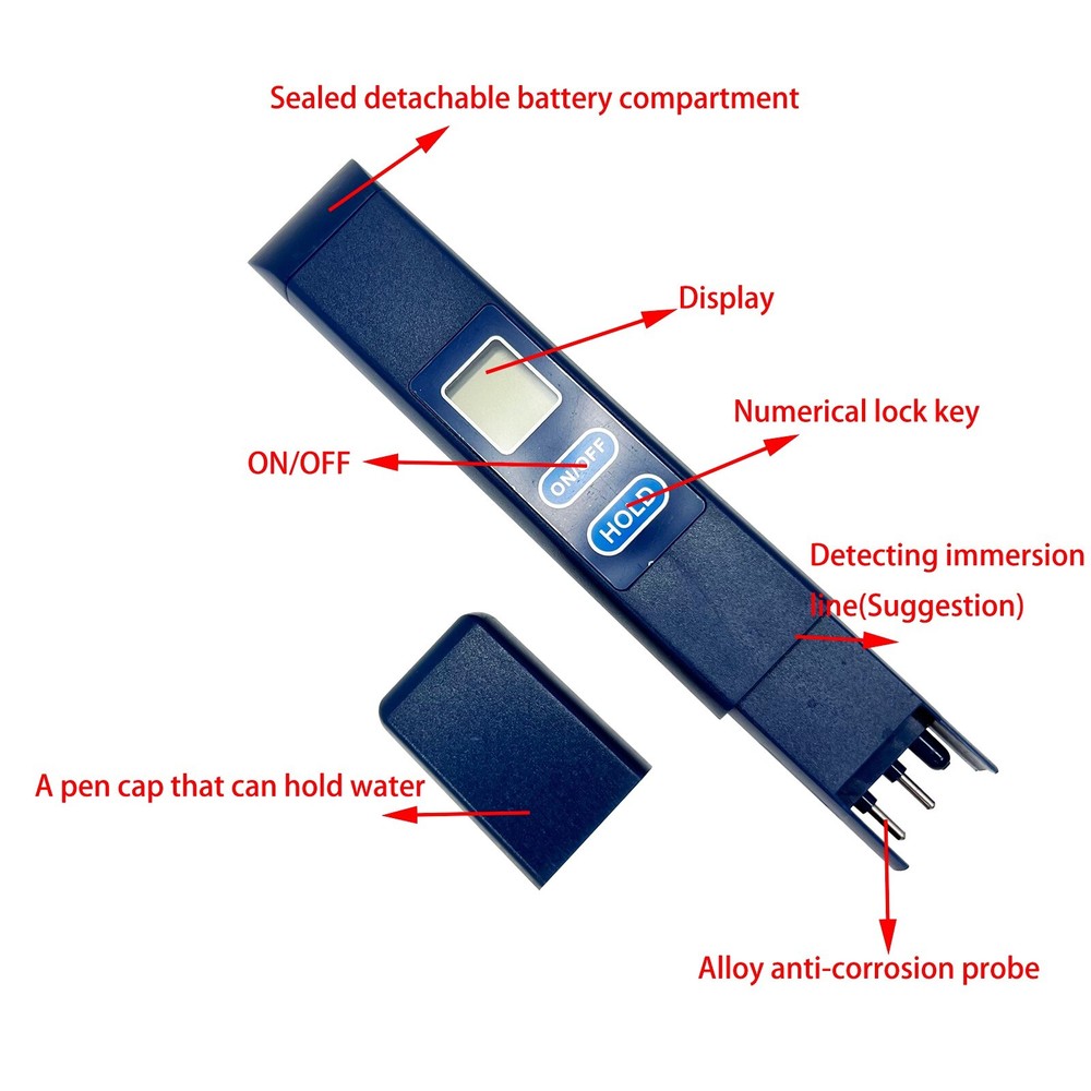TDS Water Quality Testing Pen Protable TDS Water Quality Testing Tool 0-9990ppm