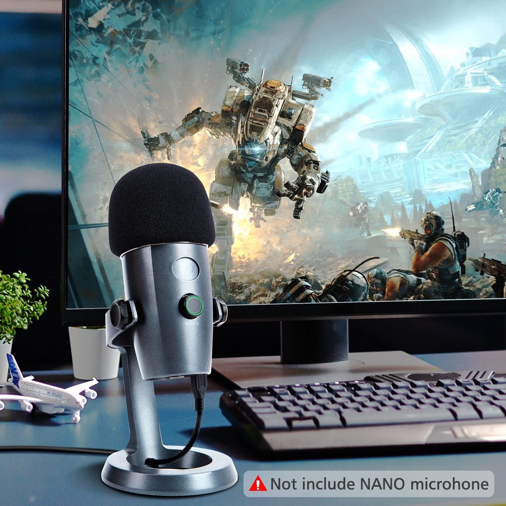 Yeti Nano Microphone Foam Windscreen - Pop Filter Cover 1 Pack